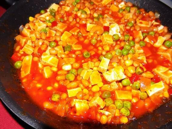 Mexický tofu guláš - fotografie 3 - TopRecepty.cz