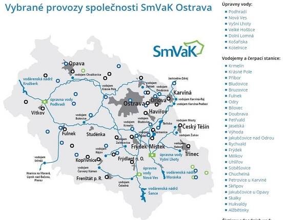 Zajímavá online aplikace: Kde působí SmVaK Ostrava?