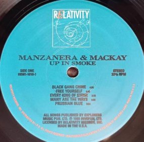 Manzanera&Mackay - Up In Smoke - RELATIVITY 1989 - US PRESS - NM- - Hudba na CD