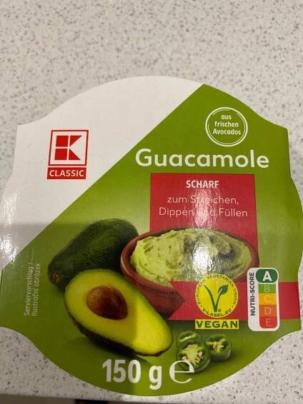 Podrobné informace o potravině Guacamole