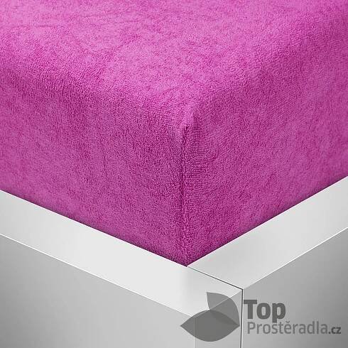 Froté prostěradlo 180x200 Premium - Růžová
