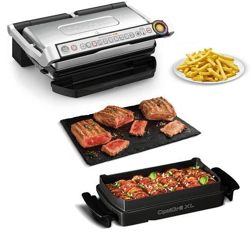 Elektrický kontaktní gril OPTIGRILL+ XL GC724D12 2000 W, se zapékací mísou, Tefal ▪️ 5 799 Kč ⭕ Kulina