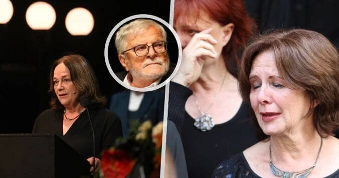 Jitka Smutná na pohřbu Jana Kačera (†87) splnila přání rodiny a přednesla: Třaskavá slova dcery!