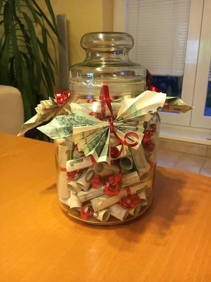 Creative Money Jar Gift Idea