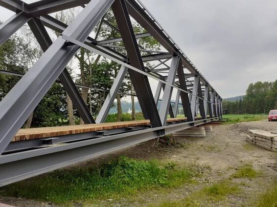 Lávka Střítež nad Bečvou – merlinsteel.cz
