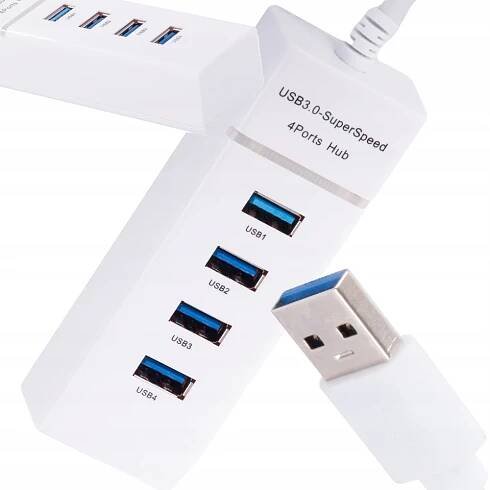 Rozbočovač USB 3.0 rozbočovač portů 4 portový rozbočovací adaptér - Sleevy.cz
