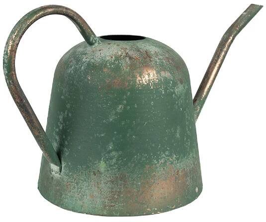 Zelená antik plechová dekorační konev - 41*20*23 cm - Clayre & Eef - 6Y5499 - LaHome.cz