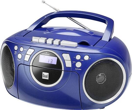 Dual P 70 CD-rádio FM AUX, CD, kazeta modrá
