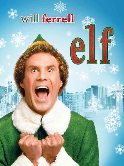 "Elf" movie DVD cover.