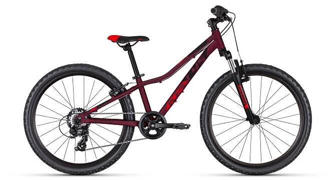 Juniorské kolo KELLYS KITER 50 24" - model 2025 Barva Dark Plum, Velikost rámu 11" (125-145 cm) | Juniorská kola 24" | Party-prodej.cz