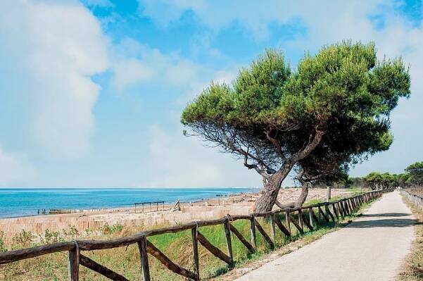 ANCORA, Itálie, Bibione, promenáda vedoucí k majáku