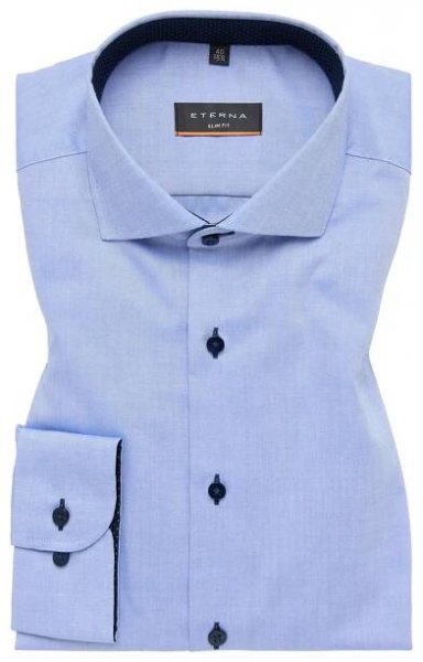 Košile Eterna Slim Fit Uni Pinpoint modrá - Kravaťák.cz
