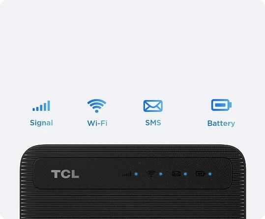 TCL LINKZONE MW63C Router LED indicators