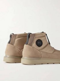 CANADA GOOSE Crofton Suede-Trimmed Quilted Ripstop Boots for Men | MR ...