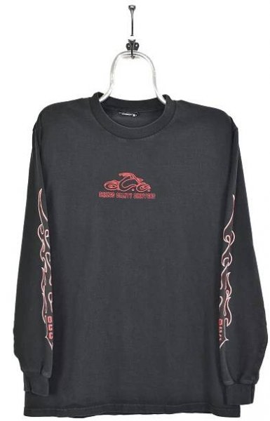 Vintage Orange County Choppers shirt, motorcycle biker long sleeve tee - small, black HARLEY DAVIDSON