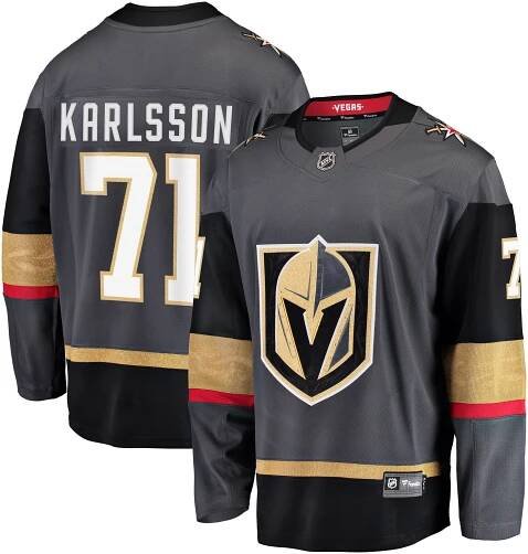 Dres Vegas Golden Knights #71 William Karlsson Breakaway Alternate Jersey