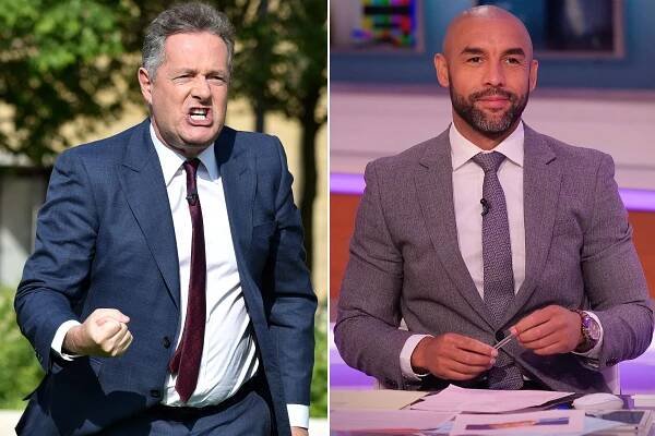 Piers Morgan and Alex Beresford