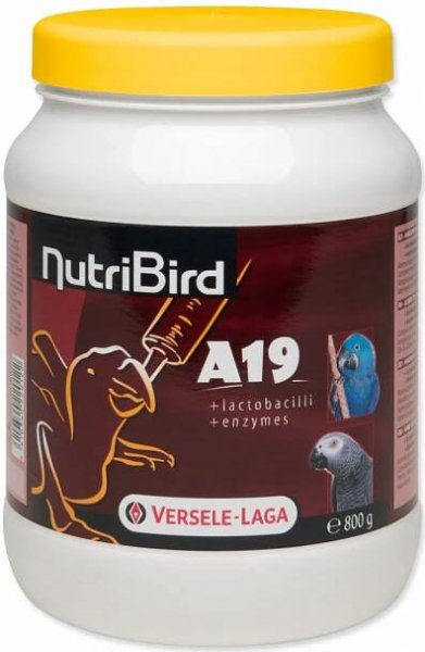 Krmivo NutriBird A19 pro velké rychlerostoucí papoušky 800g
