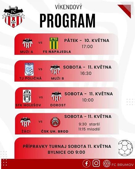 Víkendový program FC Brumov - Naše Valašsko - vždy čerstvé informace z regionu