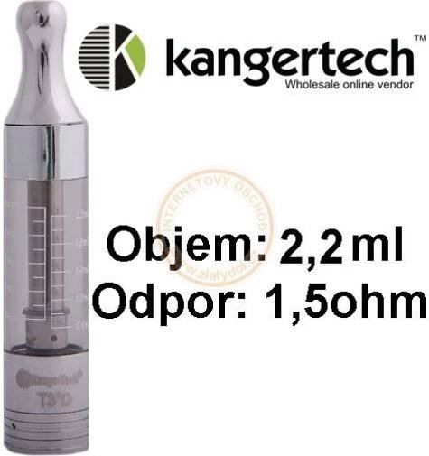 Kangertech T3D Clearomizer 1,5ohm černý 2,2ml