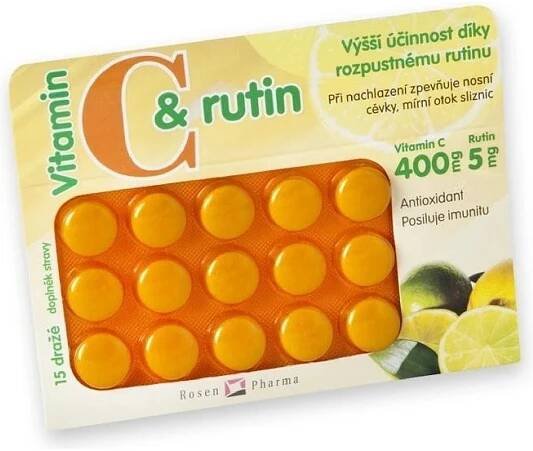 ROSEN C+rutin 400 mg drg.15
