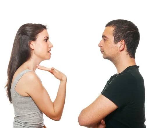 Nešťastný mladý pár s argument — Stock obrázek