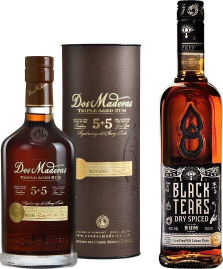 Set Dos Maderas PX 5+5 + Black Tears Dry Spiced Rum - Tmavý rum | Svět nápojů