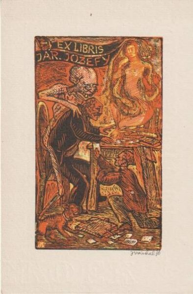 Váchal Josef, Originální grafika, vícebarevný dřevoryt, signováno