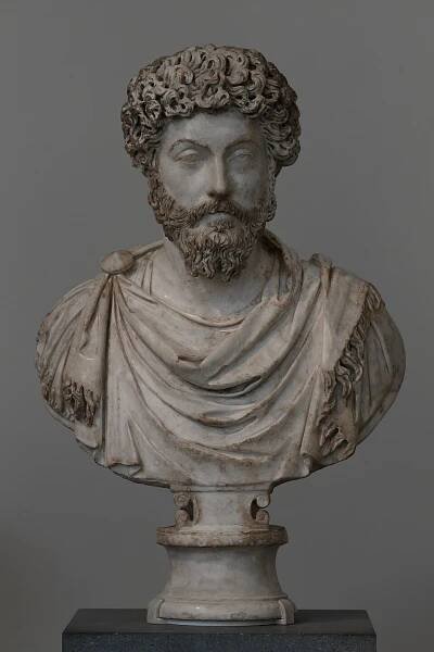 Marble portrait of Marcus Aurelius, 161-169