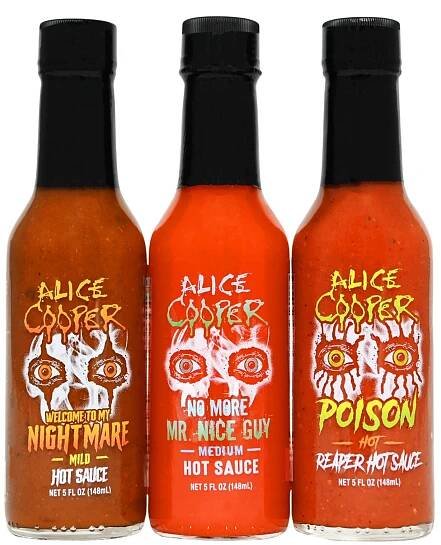Alice Cooper Hot Sauce 3 Pack