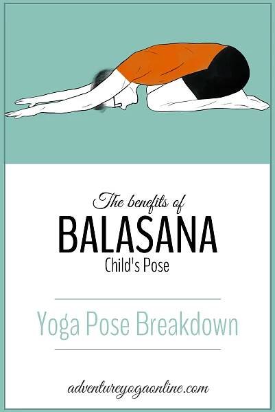 benefits of balasana childs pose pinterest image 2