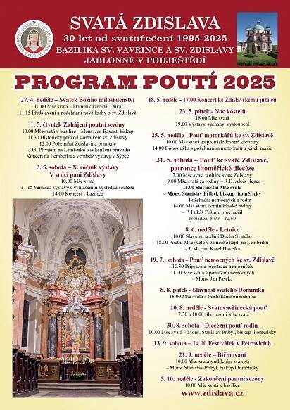 Program poutí – Svatá Zdislava