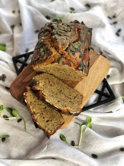 Pumpkin Bread with Brown Pea flour - Jurgensburg
