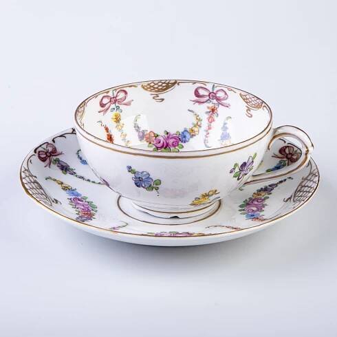 Franziska Hirsch, Drážďany: porcelánový šálek s podšálkem