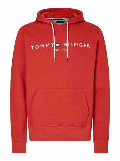 TOMMY HILFIGER Klasický střih Mikina – červená: přední strana