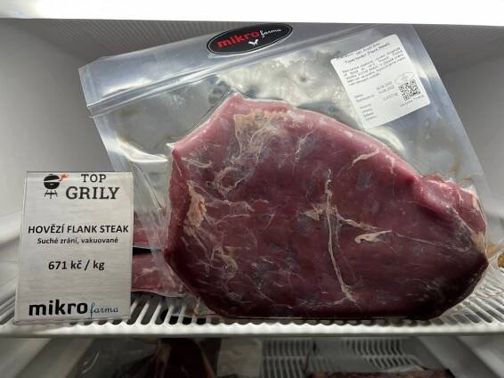 Flank Steak - Hovězí pupek - Cena za 1 KG