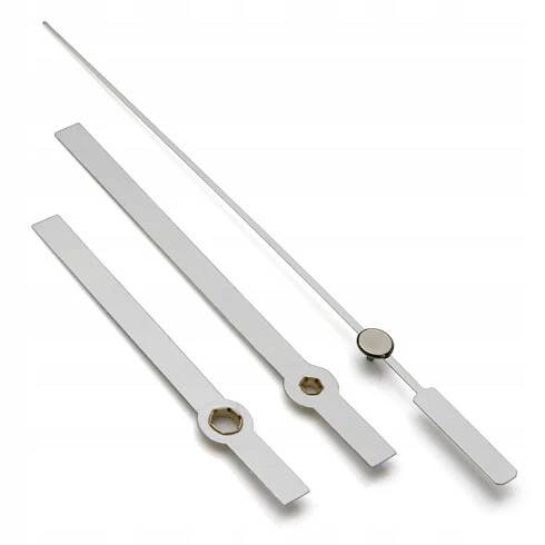 STŘÍBRNÉ ručičky + vteřinová ručička pro hodiny 7,4 mm