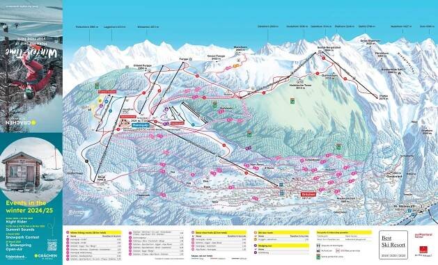 Trail map Grächen