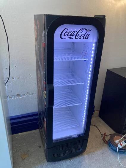 Prosklená lednice Coca Cola - Retro - 265 l - Velké elektrospotřebiče