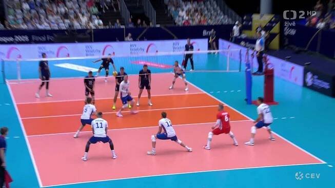 Izrael - Česko - Zlatá evropská volejbalová liga