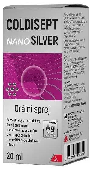 Coldisept nanoSilver orální sprej 20ml