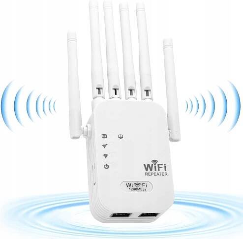 SILNÝ ZESILOVAČ SIGNÁLU WIFI, DOSAH 5 G, VESTAVĚNÁ BEZPEČNOSTNÍ ANTÉNA 1200 MB/S za 449.00CZK - Allegro