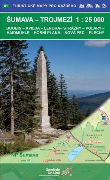 Šumava trojmezí 1:25 000 / 81 Turistické mapy pro každého