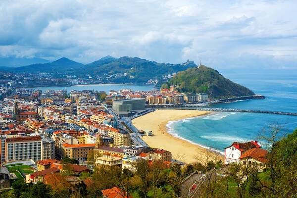 san sebastian - město donostia, baskicko, španělsko - san sebastián - stock snímky, obrázky a fotky