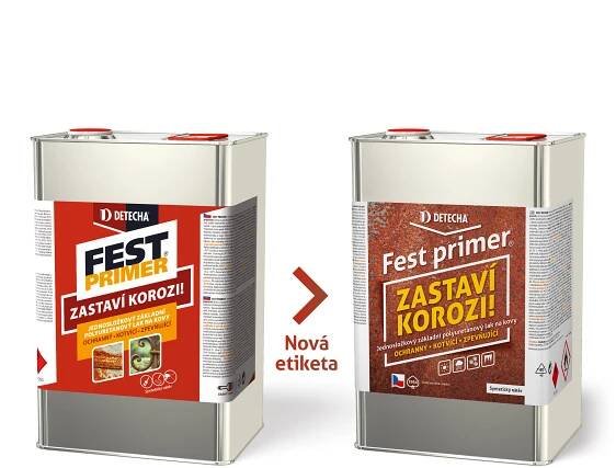 Barvy na kov | Detecha Fest primer 3kg | BARVY-LAKY-TOP DROGERIE | MODRÝ RACEK, míchání barev DULUX pro Plzeň a okolí.