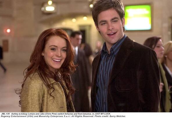 Lindsay Lohan and Chris Pine in Just My Luck (2006)