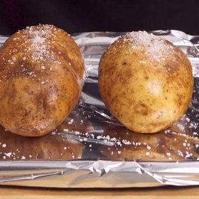 Pečené plněné brambory v troubě - krok přípravy 1