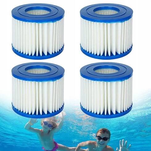 4 KUSŮ FILTRAČNÍ VLOŽKA DO HYDROMASÁŽNÍ VANY VI PRO ODSTRAŇOVÁNÍ CHLOUPKŮ