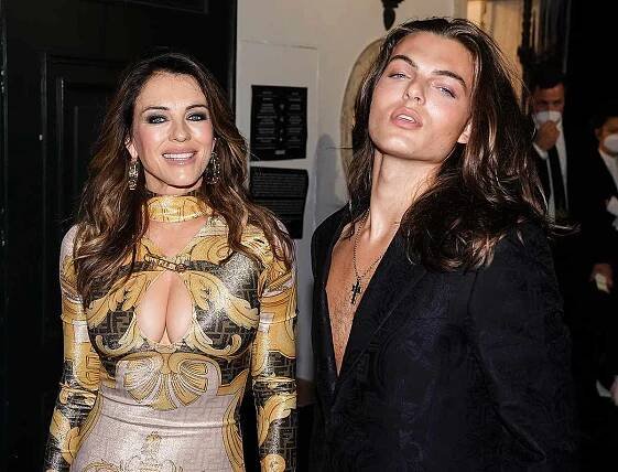 liz hurley Versace Special Event – Front Row – Milan Fashion Week – Spring / Summer 2022