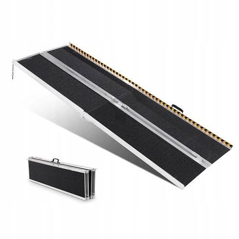 VEVOR Přenosná rampa 241x73,8x8CM Nosnost 363KG Skládací rampa pro kočárky